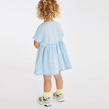 Load image into Gallery viewer, Pale Blue Denim Relaxed Dress (3mths-6yrs)