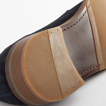 Load image into Gallery viewer, Navy Blue Suede Derby Shoes