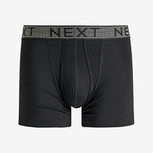 Load image into Gallery viewer, Signature Black Metallic Waistband Modal 4 Pack A-Front Boxers