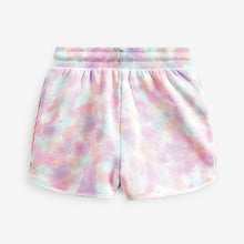 Load image into Gallery viewer, Multi Purple Tie Dye Jersey Shorts (3-12yrs)