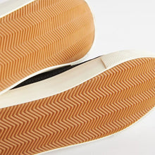 Load image into Gallery viewer, Black Standard Fit (F) Elastic Lace Touch Fastening Chevron Trainers