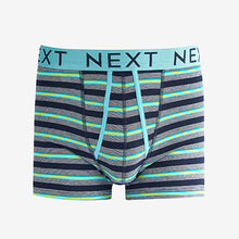 Load image into Gallery viewer, Grey Bright Stripe A-Front Boxers 4 Pack