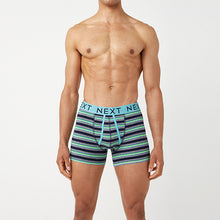 Load image into Gallery viewer, Grey Bright Stripe A-Front Boxers 4 Pack