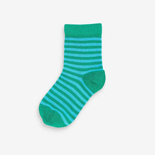 Load image into Gallery viewer, Bright Stripe 7 Pack Cotton Rich Socks (Younger Boys)