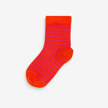 Load image into Gallery viewer, Bright Stripe 7 Pack Cotton Rich Socks (Younger Boys)
