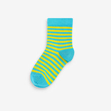 Load image into Gallery viewer, Bright Stripe 7 Pack Cotton Rich Socks (Younger Boys)