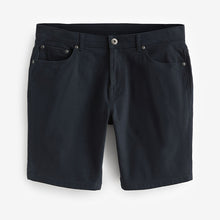 Load image into Gallery viewer, Navy Blue Slim Motionflex 5 Pocket Chino Shorts