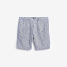 Load image into Gallery viewer, Light Blue Stripe Linen Blend Chino Shorts
