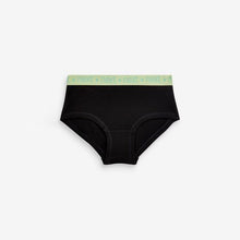 Load image into Gallery viewer, Black With Bright Hipster Briefs 5 Pack (3-12yrs)