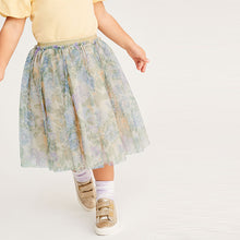 Load image into Gallery viewer, Lilac Purple Floral Midi Tutu Skirt (3mths-6yrs)
