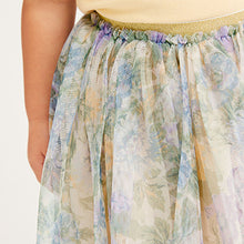 Load image into Gallery viewer, Lilac Purple Floral Midi Tutu Skirt (3mths-6yrs)