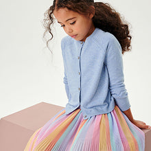 Load image into Gallery viewer, Blue Button-Up Cardigan (3-16yrs)