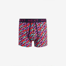 Load image into Gallery viewer, Geo Print A-Front Boxers 4 Pack