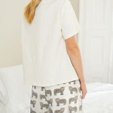 Load image into Gallery viewer, Ecru Hamish The Highland Cow Cotton Short Set Pyjamas