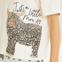 Load image into Gallery viewer, Ecru Hamish The Highland Cow Cotton Short Set Pyjamas