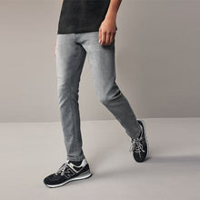 Load image into Gallery viewer, Light Grey Skinny Fit Comfort Stretch Jeans