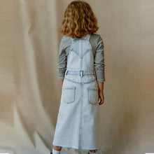 Load image into Gallery viewer, Blue Denim Maxi Pinafore Dress (3-12yrs)