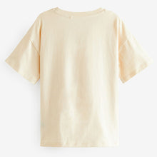 Load image into Gallery viewer, Ecru White Sequin Tie Dye Heart T-Shirt (3-12yrs)