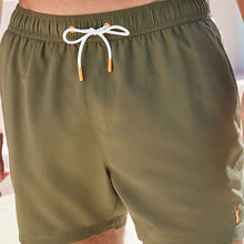 Load image into Gallery viewer, Khaki Green Swim Shorts