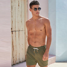Load image into Gallery viewer, Khaki Green Swim Shorts