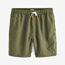Load image into Gallery viewer, Khaki Green Swim Shorts