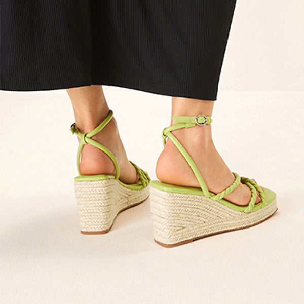 Buy Natural Regular/Wide Fit Forever Comfort® Elastic Cross-Over Wedges  from Next Ireland