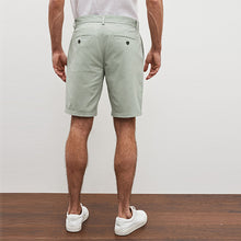 Load image into Gallery viewer, Light Green Stretch Chino Shorts
