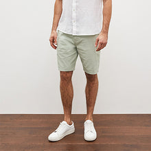 Load image into Gallery viewer, Light Green Stretch Chino Shorts