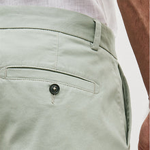 Load image into Gallery viewer, Light Green Stretch Chino Shorts