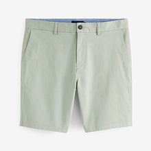 Load image into Gallery viewer, Light Green Stretch Chino Shorts