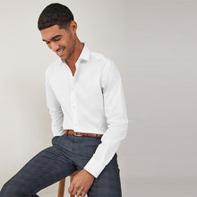 Load image into Gallery viewer, White Regular Fit Single Cuff Easy Care Shirt