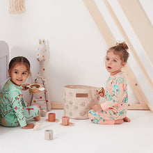 Load image into Gallery viewer, Pink/Yellow/Green Floral Pyjamas 3 Pack (5-12yrs)