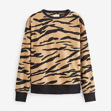 Load image into Gallery viewer, Black/Brown Zebra Print Next Supersoft Cosy Pyjamas