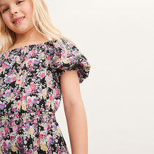 Load image into Gallery viewer, Ditsy Print Shirred Playsuit (3-12yrs)