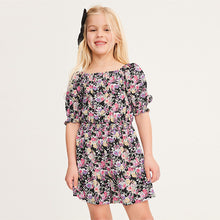 Load image into Gallery viewer, Ditsy Print Shirred Playsuit (3-12yrs)