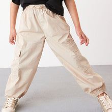Load image into Gallery viewer, Neutral Stone Parachute Cargo Cuffed Trousers (3-12yrs)