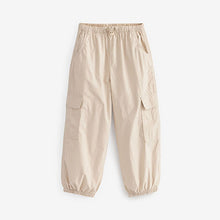 Load image into Gallery viewer, Neutral Stone Parachute Cargo Cuffed Trousers (3-12yrs)