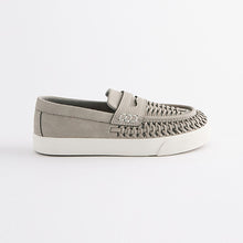 Load image into Gallery viewer, Neutral Woven Slip On Shoes (Older Boys)