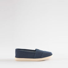 Load image into Gallery viewer, Navy Blue Canvas Slip-Ons Shoes (Older Boys)