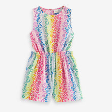 Load image into Gallery viewer, Rainbow Animal Cut-Out Detail Playsuit