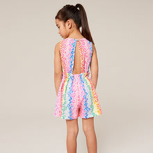 Load image into Gallery viewer, Rainbow Animal Cut-Out Detail Playsuit