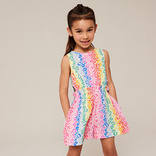 Load image into Gallery viewer, Rainbow Animal Cut-Out Detail Playsuit