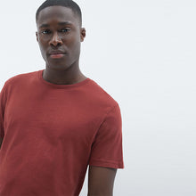 Load image into Gallery viewer, Rust Regular Fit  Essential Crew Neck T-Shirt