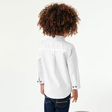 Load image into Gallery viewer, White Trimmed Oxford Shirt (3mths-6yrs)