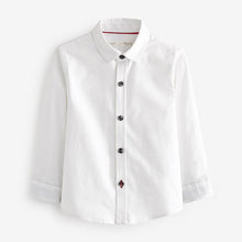 Load image into Gallery viewer, White Trimmed Oxford Shirt (3mths-6yrs)