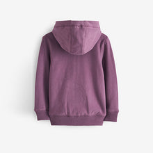 Load image into Gallery viewer, Berry Purple Zip Through Hoodie (3-12yrs)