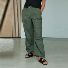 Load image into Gallery viewer, Khaki Green Parachute Cotton Cargo Trousers