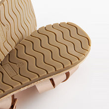 Load image into Gallery viewer, Rose Gold Woven Leather Sandals (Older Girls)