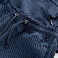 Load image into Gallery viewer, Navy Textured Utility Hoodie and Shorts Set (3-12yrs)