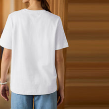 Load image into Gallery viewer, White Heavyweight Short Sleeve Crew Neck T-Shirt